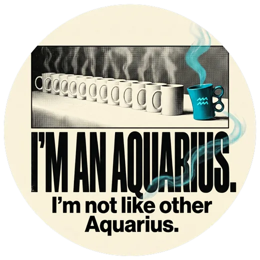 Aquarius sticker